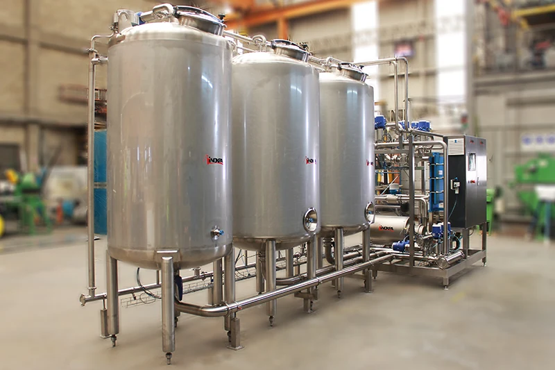 CIP automatico per il lavaggio delle linee UHT