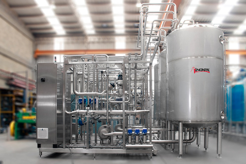 Sistema CIP per linea di estrazione del caffè